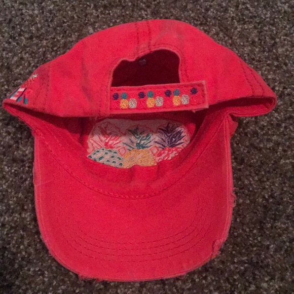 Red Pineapple Hat - Picture 2 of 6